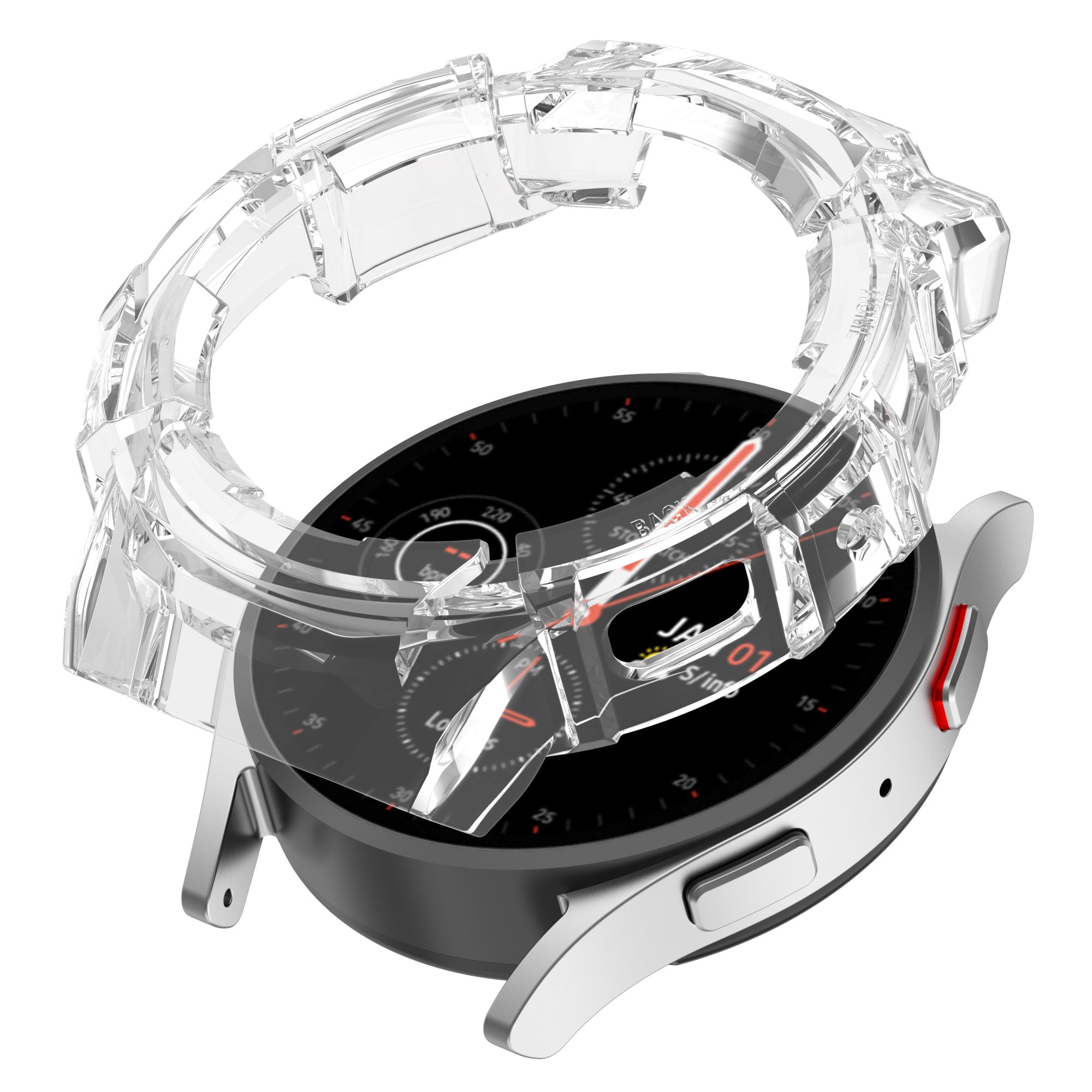 For Samsung Galaxy Watch 5 44mm / Watch4 44mm Protective Case Quick Release Armour PC Case For Samsung Galaxy Watch 5 44mm / Watch4 44mm Protective Case Quick Release Armour PC Case